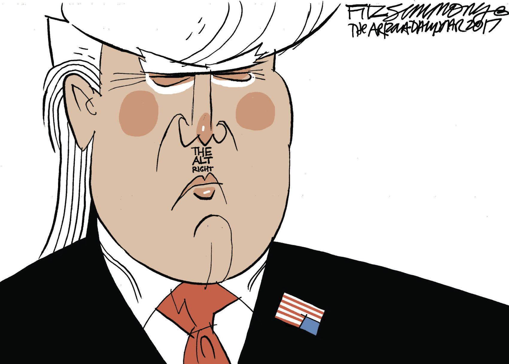 Daily Fitz Cartoon: Alt right under your nose
